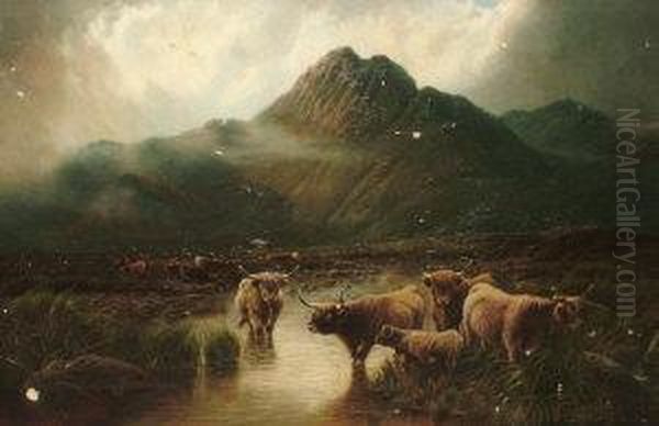 Squir-na-gillean, Isle Of Skye Oil Painting by William Perring Hollyer