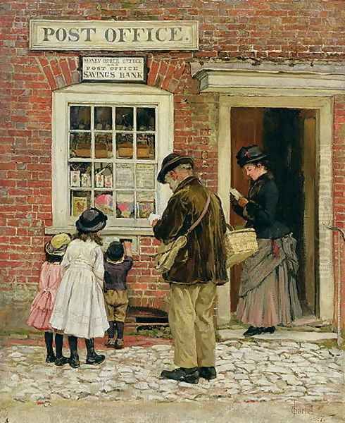 The Village Shop, 1887 Oil Painting by James Charles