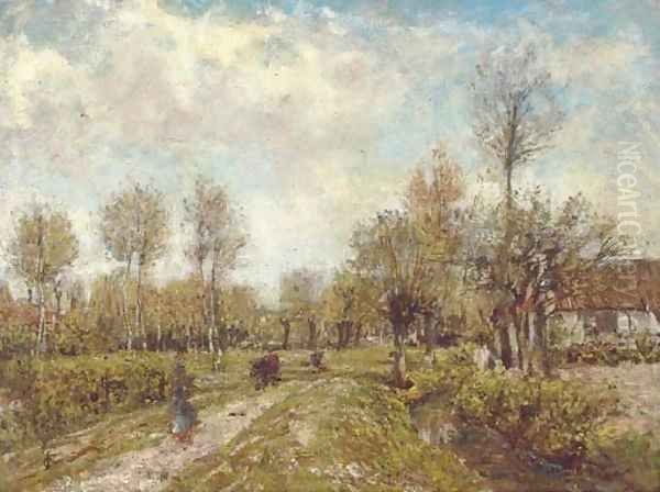 Springtime in Madelaine Oil Painting by James Charles