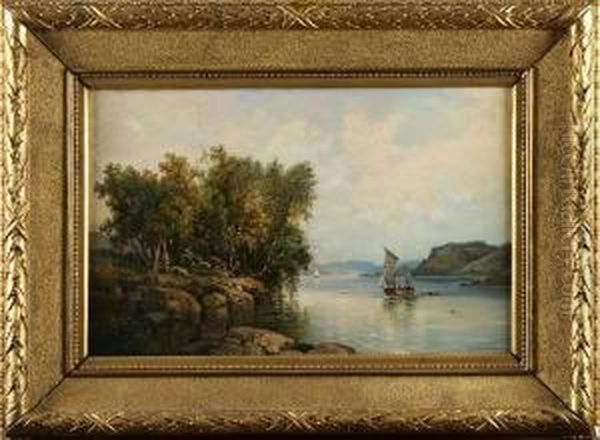 Skargardslandsskap Oil Painting by Josefina Holmlund