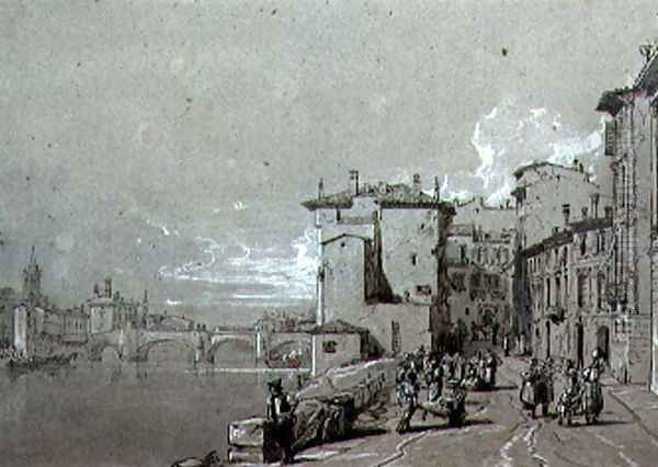 Verona Oil Painting by Sir Augustus Wall Callcott