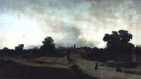 Landscape Evening Oil Painting by Sir Augustus Wall Callcott