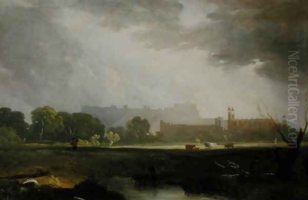 Windsor from Eton Oil Painting by Sir Augustus Wall Callcott