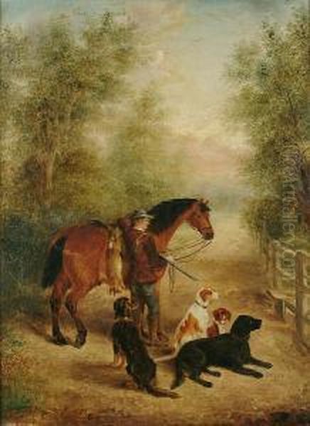 The Sportsman's Rendezvous Oil Painting by Edwin Frederick Holt