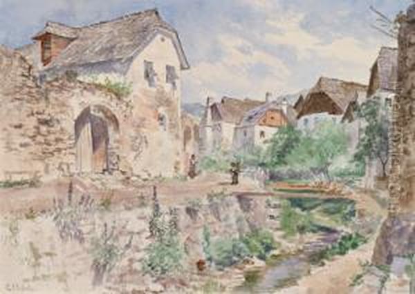 Motiv Aus Weissenkirchen Oil Painting by Georg Holub