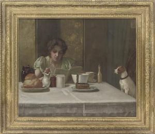 Breakfast For Two Oil Painting by Rowland Holyoake