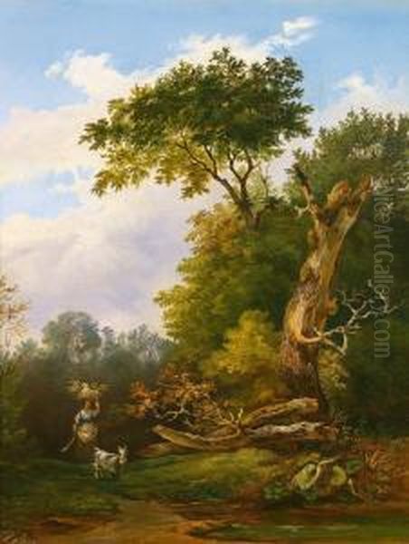 Schuler Von Ender Und Steinfeld Oil Painting by Joseph Holzer