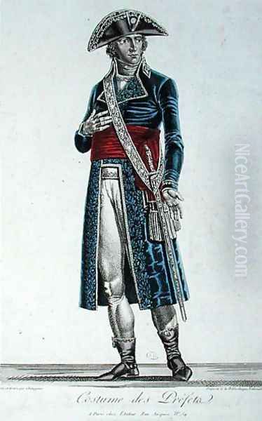 Costume of a Prefect during the First Empire, c.1800-05 Oil Painting by Alexis Chataigner