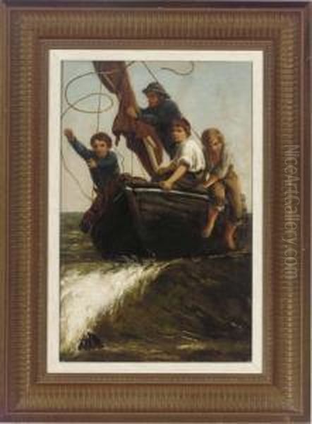 The Landing Party Oil Painting by James Clark Hook