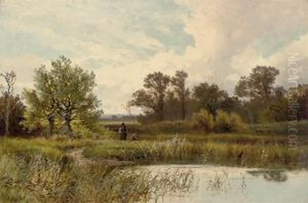 Amongst The Rushes Oil Painting by John Horace Hooper