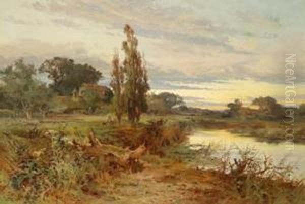 Abendstimmung Oil Painting by John Horace Hooper