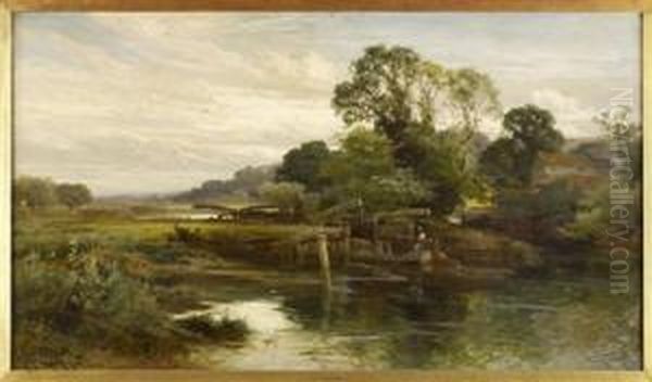 The Old Lock Oil Painting by John Horace Hooper