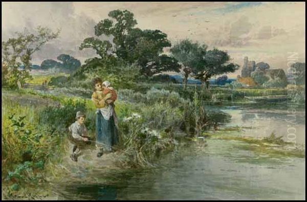 The Young Fisherman Oil Painting by John Horace Hooper