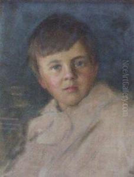 Portrait Study Of John Dunlop Warrack Oil Painting by Robert Hope