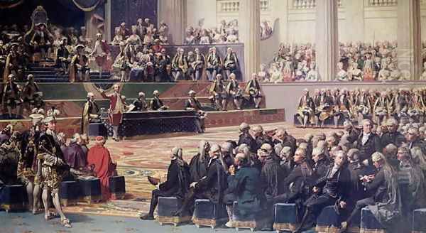 Opening of the Estates General at Versailles on 5th May 1789, 1839 Oil Painting by Louis Charles Auguste Couder