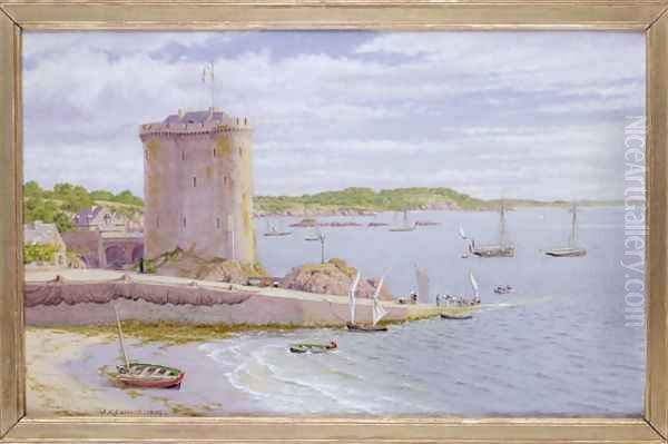 The Solidor Tower, St. Malo, 1882 Oil Painting by John Mulcaster Carrick