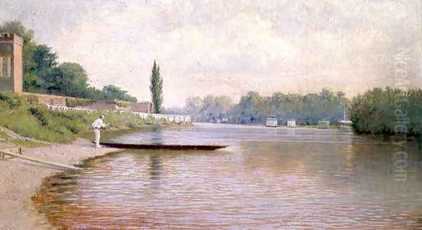 Boating on the Thames Oil Painting by John Mulcaster Carrick