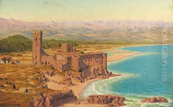 Chateau de la Napoule, near Cannes Oil Painting by John Mulcaster Carrick