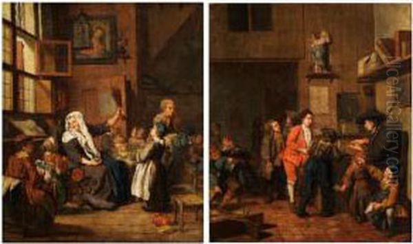 Knabenschule Oil Painting by Jan Jozef, the Younger Horemans