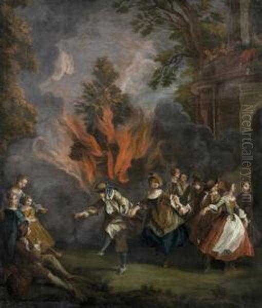 Le Feu Oil Painting by Jan Josef, the Elder Horemans