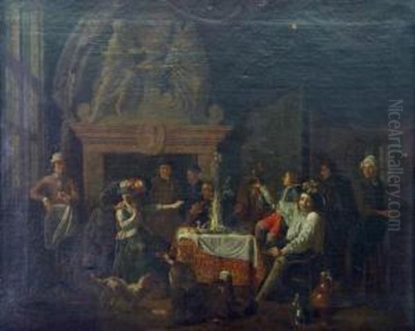 Ohne Titel Oil Painting by Jan Jozef, the Younger Horemans