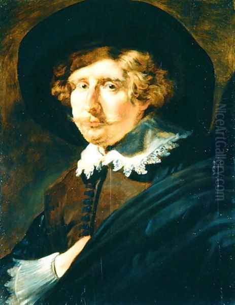 Portrait of a man Oil Painting by Jan Cossiers