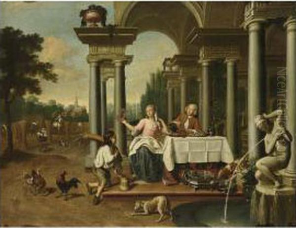 Allegory Of Summer Oil Painting by Peter Jacob Horemans