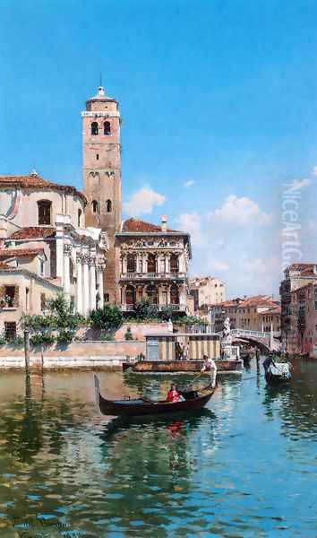 The Palazzo Labia, Venice Oil Painting by Federico del Campo