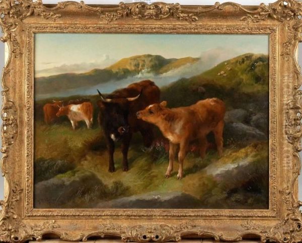 Hoglandsboskap Oil Painting by George W. Horlor