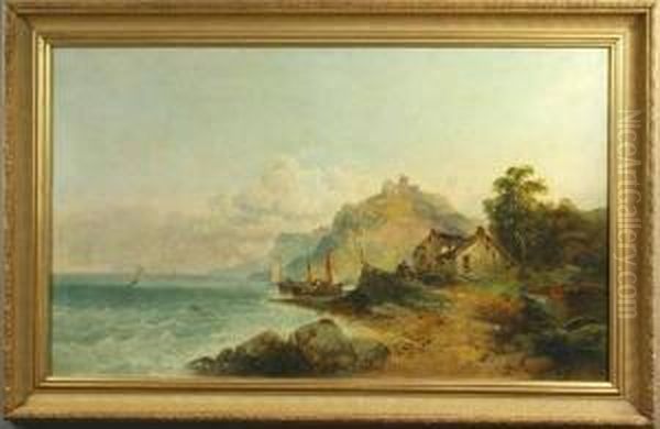 William Horlor, English Coast, O/c Oil Painting by George W. Horlor