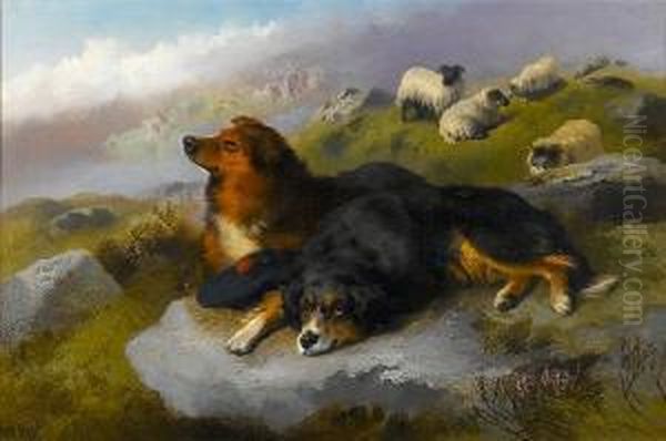 Faithful Watchers Oil Painting by George W. Horlor