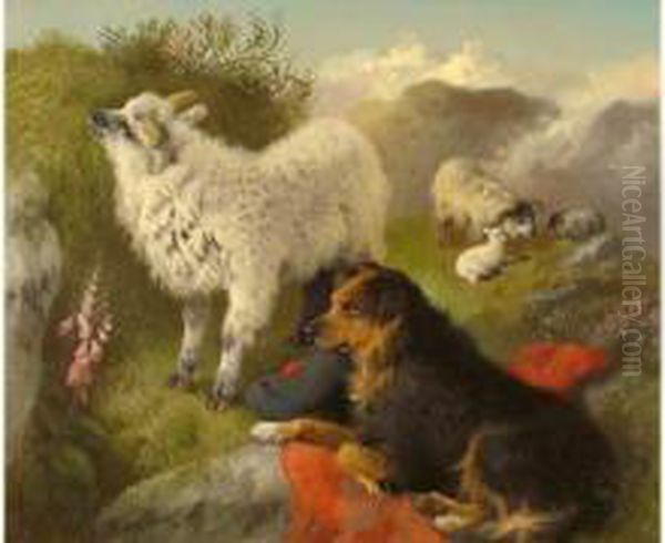 Le Chien Berger
 The Village Celebration Oil Painting by George W. Horlor