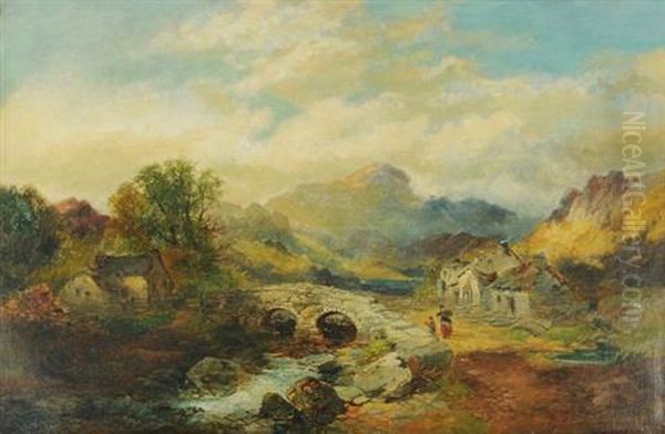 Welsh Border Scene Oil Painting by Joseph Horlor