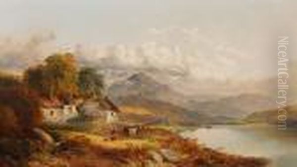 Highland Landscape Oil Painting by Joseph Horlor