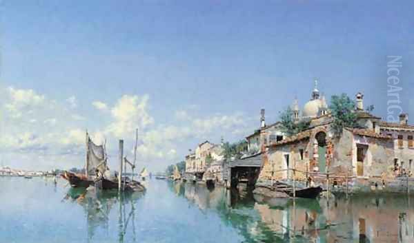 Murano, Venice Oil Painting by Federico del Campo