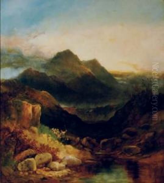 Foothills Of Benledie, Scotland Oil Painting by Joseph Horlor