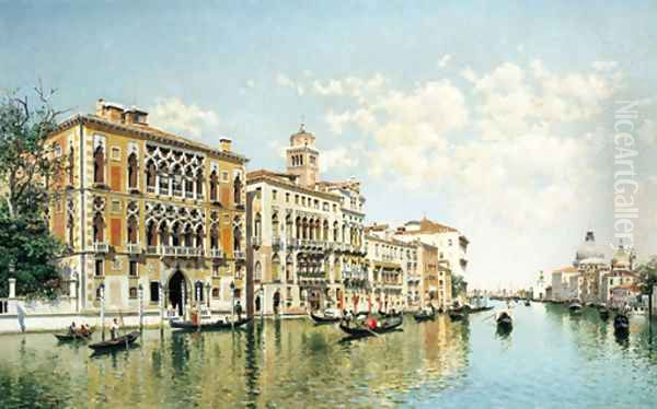 On the Grand Canal, Venice Oil Painting by Federico del Campo