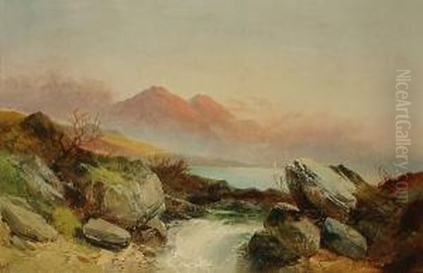 Highland Landscape Oil Painting by Joseph Horlor