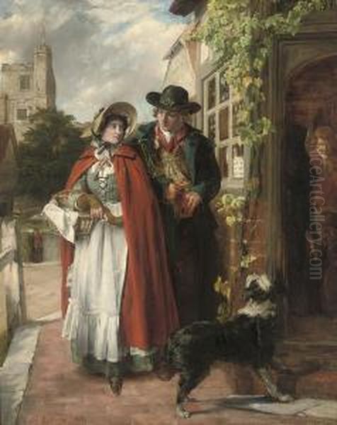 Wedding Rings Oil Painting by John Callcott Horsley