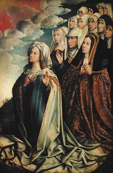 Mary the Mediator with Joanna the Mad and her entourage Oil Painting by Colijn de Coter