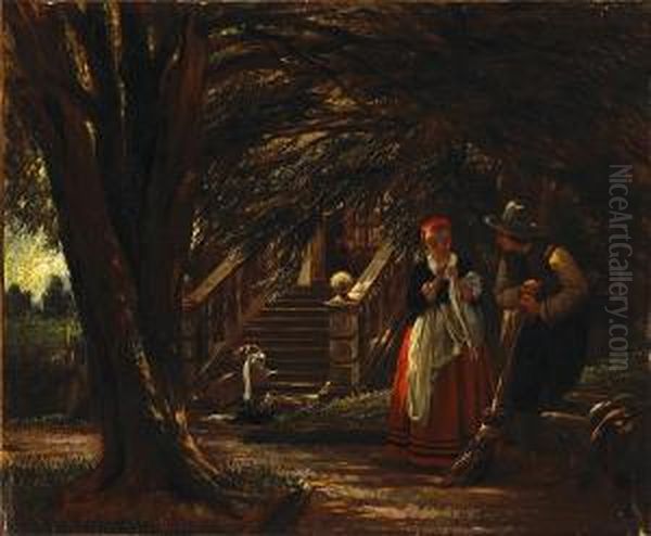 The Trysting Place Oil Painting by John Callcott Horsley