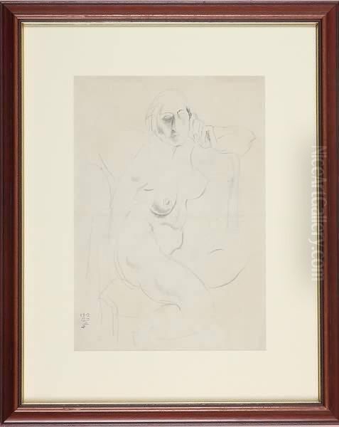 Nude Female Oil Painting by Earl Horter