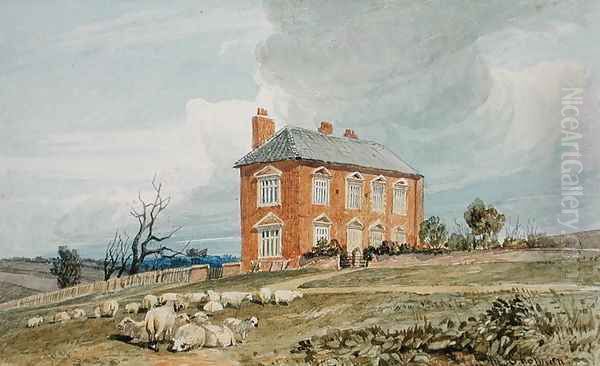 Irmingland Hall Norfolk Oil Painting by Miles Edmund Cotman