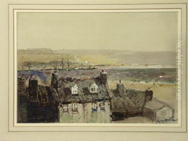 Whitby From The South Oil Painting by George Edward Horton