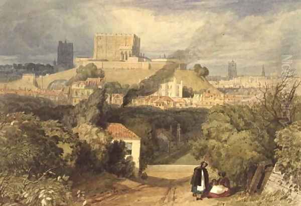 Norwich from the East c.1828 Oil Painting by Miles Edmund Cotman