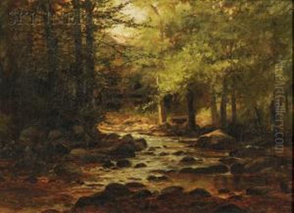 Landscape With Stream Oil Painting by William Samuel Horton