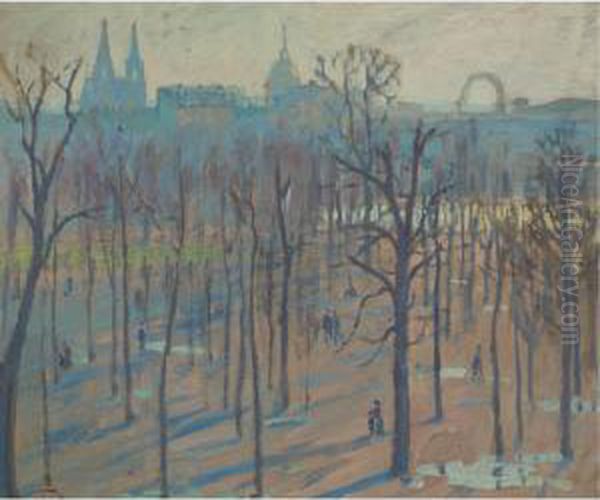 The Tuilleries Gardens Oil Painting by William Samuel Horton