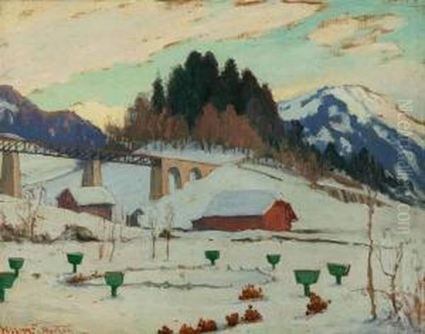 Gstaad, Switzerland Oil Painting by William Samuel Horton