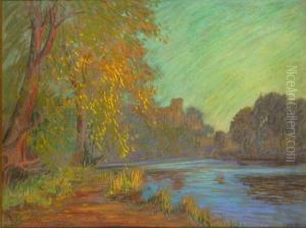 The Effects Of Autumn, With Edmond Castle In The Distance Oil Painting by William Samuel Horton