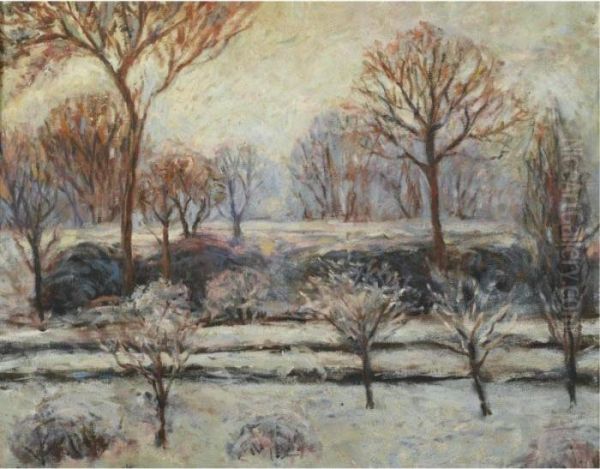 Paysage D'hiver Oil Painting by Blanche Hoschede-Monet